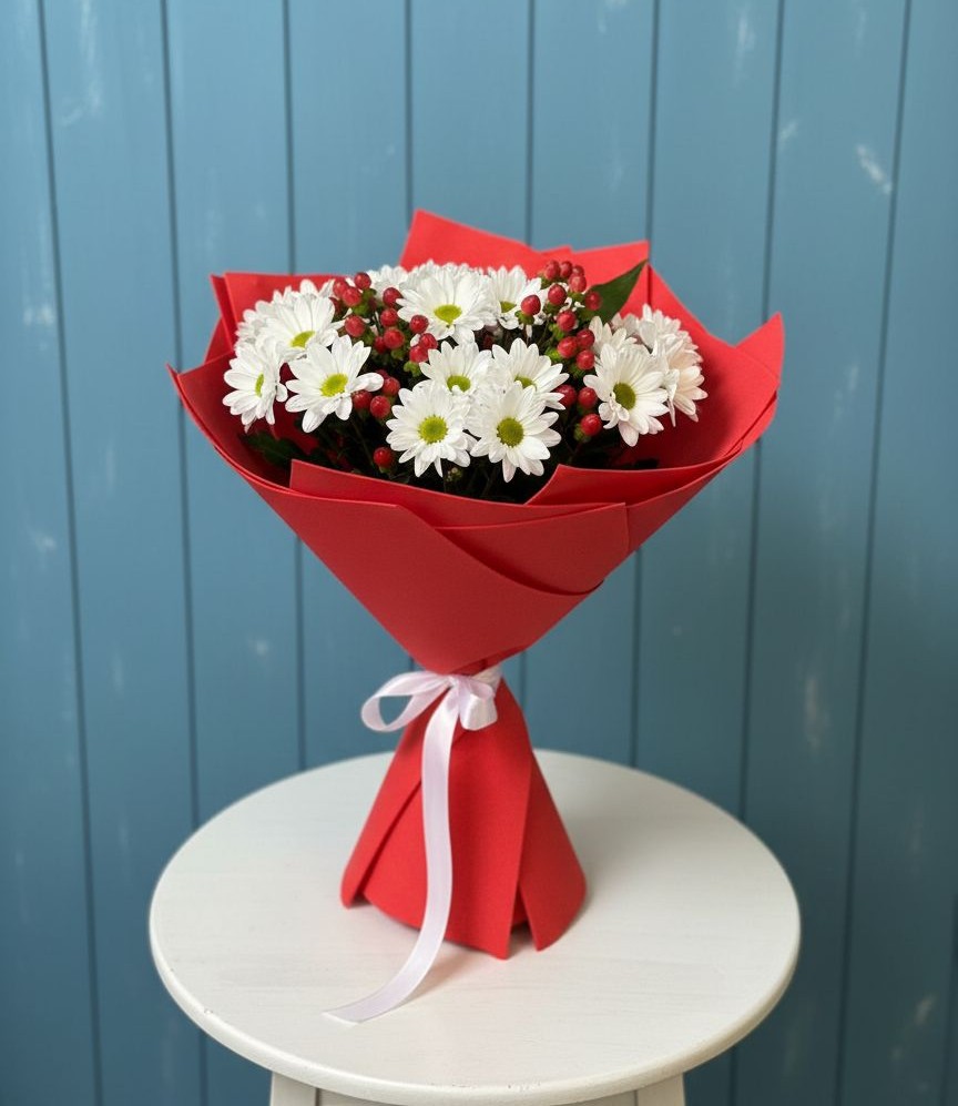 Букет цветов из: Хризантемы в Сергиевском Ставропольского края