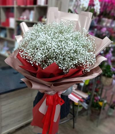 Букет цветов из: Гипсофила в Сергиевском Ставропольского края