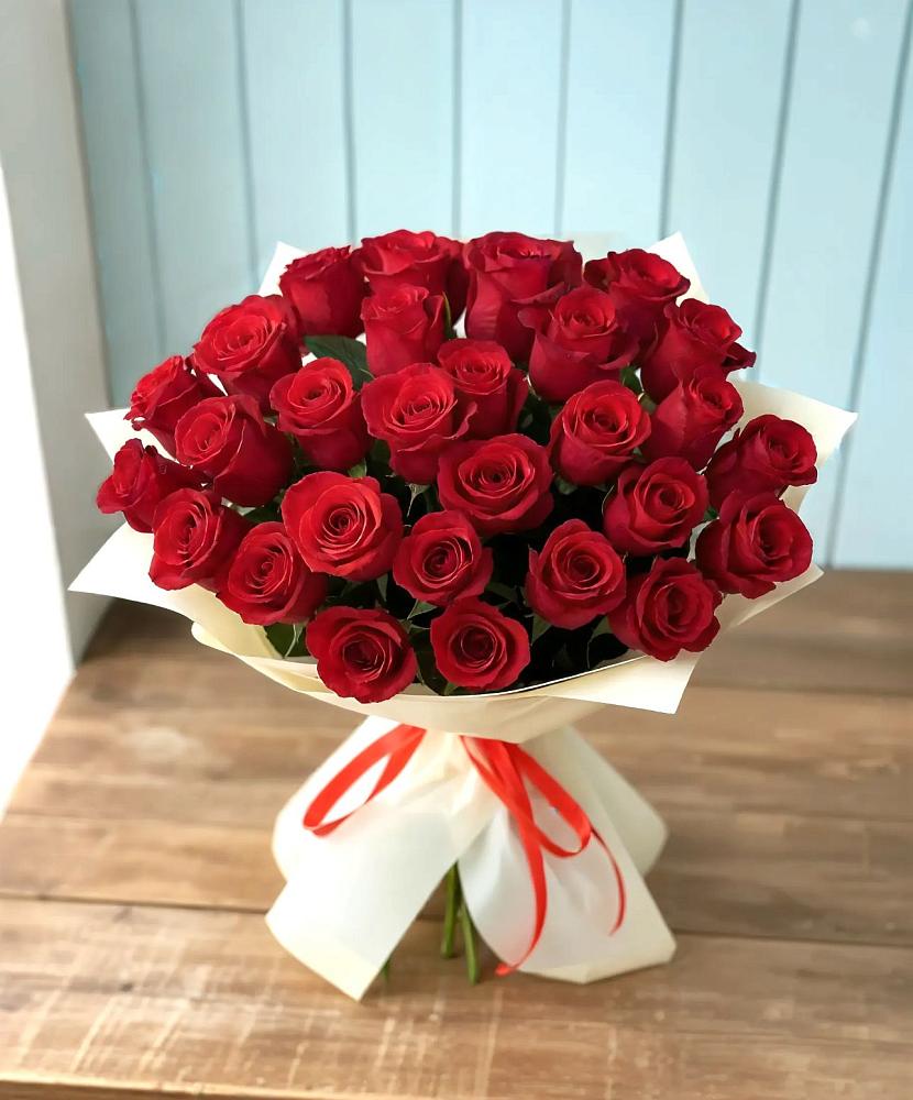 Букет 29 Красных роз в Сергиевском Ставропольского края
