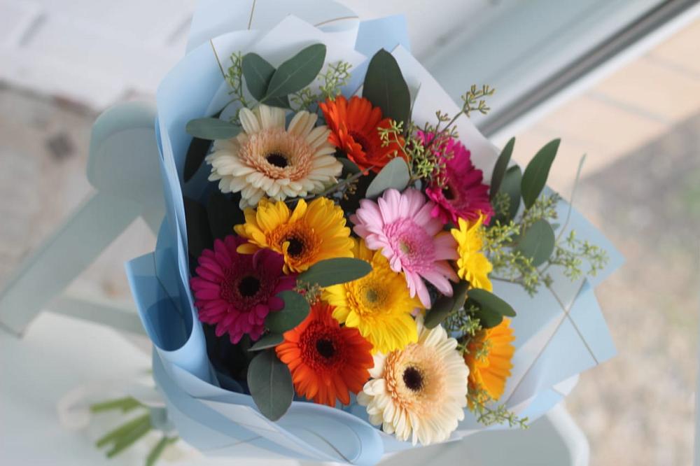 Букет цветов из: Герберы в Сергиевском Ставропольского края