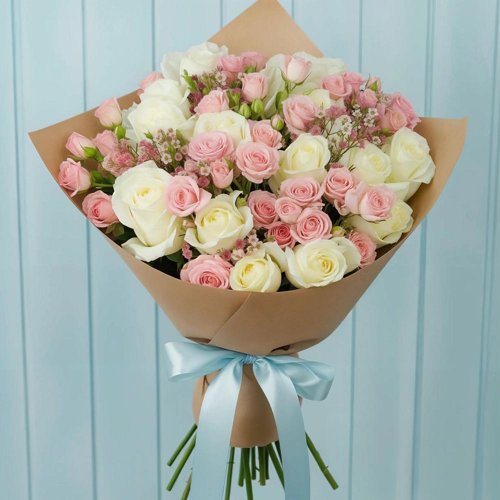 Букет цветов из: Розы в Сергиевском Ставропольского края