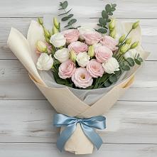 Букет цветов из:  Лизиантусы #REPLACE_PRED# Сергиевском Ставропольского края