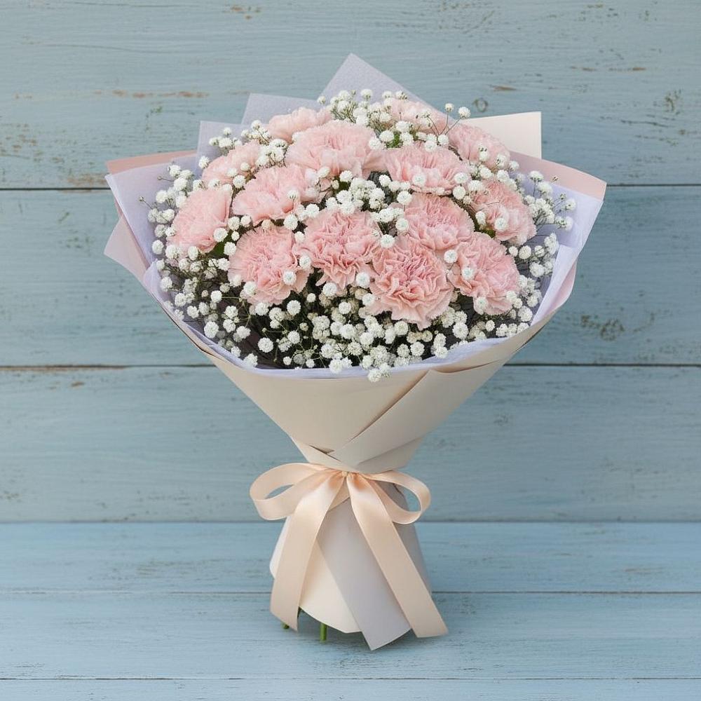 Букет цветов из: Гвоздики в Сергиевском Ставропольского края