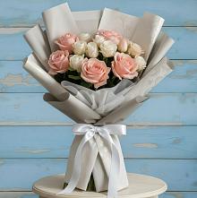 Букет цветов из:  Розы #REPLACE_PRED# Сергиевском Ставропольского края