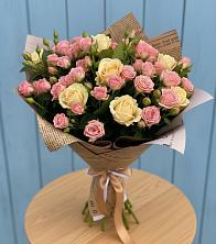 Букет цветов из:  Розы в Сергиевском Ставропольского края