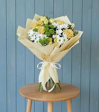 Букет цветов из:  Хризантемы и Розы #REPLACE_PRED# Сергиевском Ставропольского края