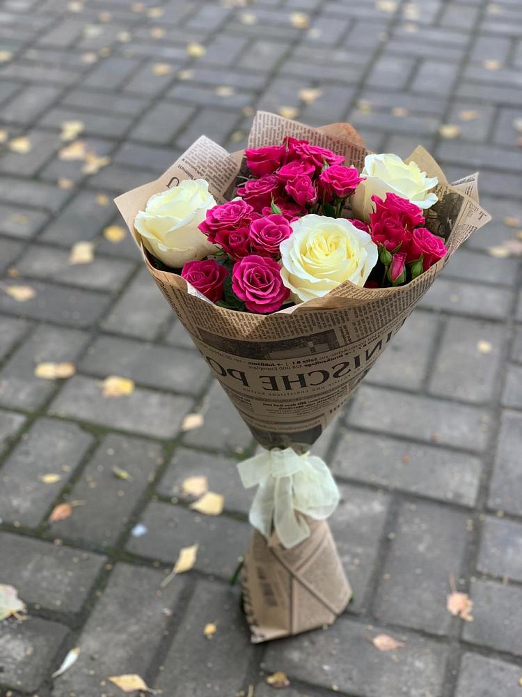 Букет цветов из: Розы в Сергиевском Ставропольского края