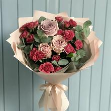 Букет цветов из:  Гвоздики и Розы #REPLACE_PRED# Сергиевском Ставропольского края