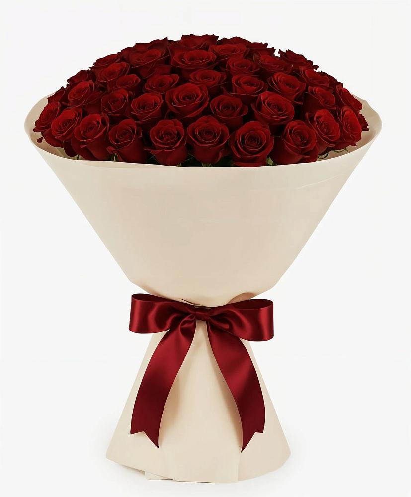 Букет 101 Бордовая роза Блэк Бакарра в Сергиевском Ставропольского края