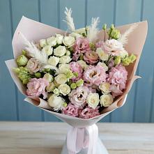 Букет цветов из:  Альстромерии и Розы в Сергиевском Ставропольского края